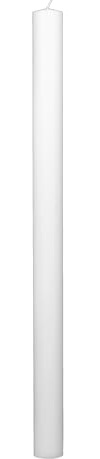 Cereria Di Giorgio - Cero Pasquale Diametro 8 cm Altezza 120 cm - Colore Bianco - Lunga durata - Dimensione standard