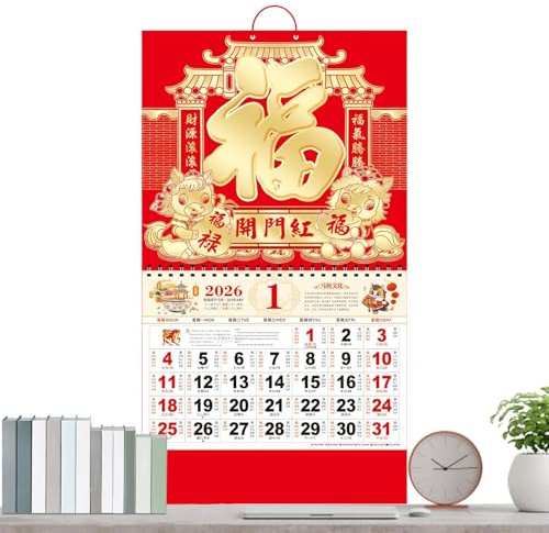 12 Månaders Väggkalender Traditionell Avrivbar Dekoration