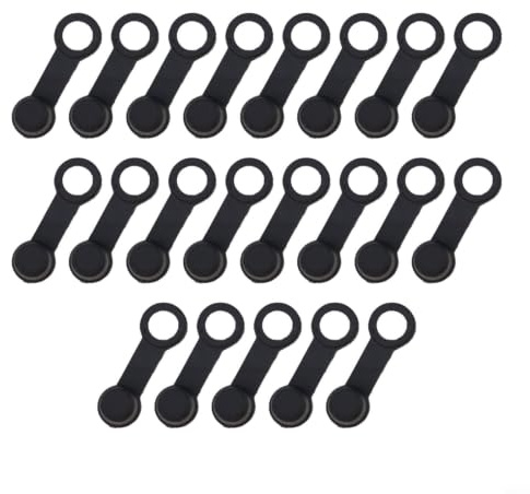 SageFurned Tornillos de purga de freno de goma negro con banda de sujeción para moto y coche M6/M8/M10 (20 unidades)