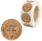 Girls'love talk 500 Stücke Kraftpapier Aufkleber Sticker Aufkleber Etiketten Runder Aufkleber, Selbstklebender Aufkleber, DIY Aufkleber, für Backen Geschenktüten Karte Briefumschlag Hochzeit