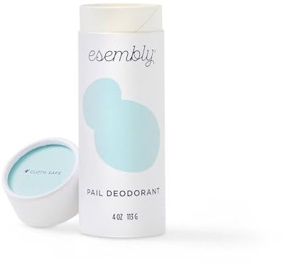 Esembly Desodorante de cubo, desodorante en polvo para cubetas de pañales, mantiene pañales, ropa de gimnasio y ropa sucia, olor fresco, aromas de romero, limón y pomelo, 4 onzas