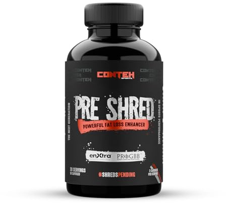 Pre Shred Fat Burner | Potent Cutting Support with ProGBB™ & ENXtra® | Extreme Energy, Focus & Fat-Loss Formula | 90 Capsules