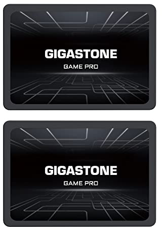 Gigastone SATA SSD 256GB (2er Pack) 2,5 Zoll 3D NAND Bis zu 510MB/s interne SSD SATA III SSD Festplatte Kompatibel mit Laptop und PC Desktop Festkörper-Laufwerk 2,5 SLC Cache Performance