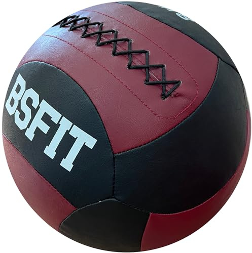 BSFIT Ball, Wall Ball Medicinal para Ejercicios de Funcional Fitness, balón Medicinal, balón Medicinal 5 Kilos y Workout, Ideal para Gimnasio en Casa y Yoga - Balon Peso, Wall Ball 5 kg