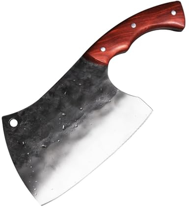 FBITE Cuchillo de Chef hecho a mano, hoja de acero revestida dura, carnicero, cuchillo chino for cuchillos de cocina