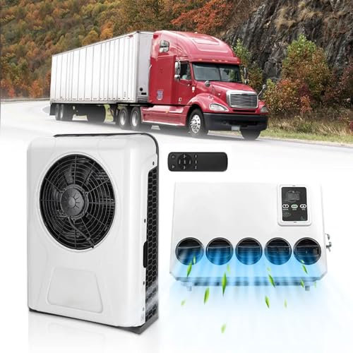 MINI Split Air Conditioner, 960W DC Car Air Conditioner W/Brushless Motor, 3000RPM Adjustable Air Cooler, Fast Cooling, Low Noise for Semi-Truck, Bus, Camper, Pickup, Motorhome, Van, Trailer
