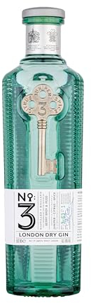 No.3 London Dry Gin, Voted Best in The World 4 Times, Great For Cocktails Including Martini, Cocktail Mixer for Negroni, Gin & Tonic & Tom Collins, No.3Gin For All Occasions, 46% ABV, 50 cl