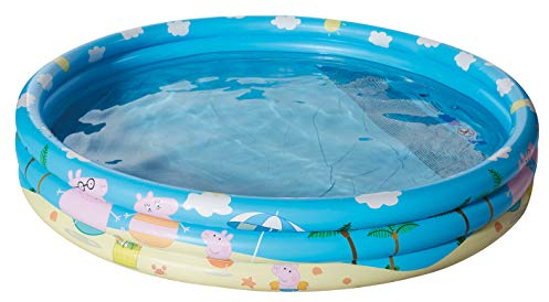 Smart-Planet Planschbecken Peppa Pig aufblasbar - 150 x 25 cm - 3-Ring-Pool Peppa Wutz - Kinderpool - Babypool - Schwimmbecken - Aufstellpool