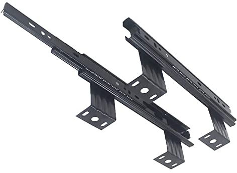 WAOUY Sliding Keyboard Drawer Tray Hardware 250mm 300mm Ball Bearing Runners For Underdesk Keyword Platform/shelf/drawer With Height Adjustment 1 Pair 45kg (Color : 250mm(10inch))
