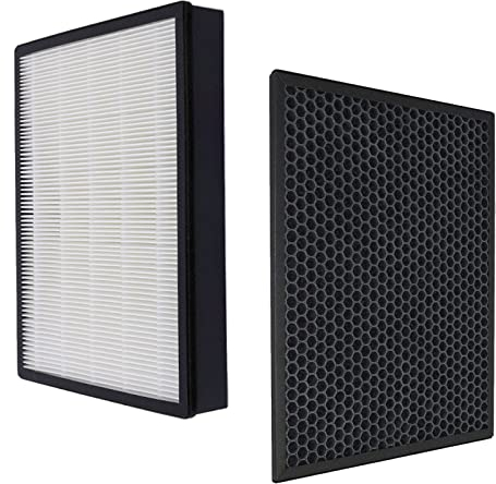 AC3256 Ersatzfilter für Philips Luftreiniger AC3256/10 AC3259/10 AC4550/10 Ersatz HEPA Filter FY3433/10 und FY3432/10 (1 HEPA-Filter + 1 Aktivkohlefilter)