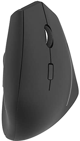 T'nB Moreno - Ratón inalámbrico ergonómico vertical, doble conexión por Bluetooth y radiofrecuencia, alivia el puño, ideal para uso profesional y teletrabajo, color negro
