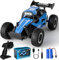 ifollower Alloy Remote Control Cars, 20KM/H Rc Car Offroad All Terrain, 1:16 Stunt RC Car with Cool LED, 2.4G 2WD High Speed Monster Truck for Boys Girls Ages 3-12