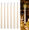 Bougie LED,6Pièces Électrique Flamme Vacillante Bougie Chandelier LED,Fausses Bougies Décorative,Blanc Bougies LED pour Pâques,Anniversaire,Noël,Fête D'anniversaire,Mariage