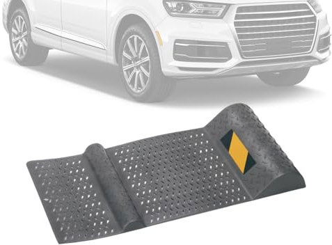 Alfombrilla antideslizante para coche, alfombrilla de bloqueo de tierra, protección contra derrames, barrera de posicionamiento del vehículo, guía de estacionamiento resistente, protector para