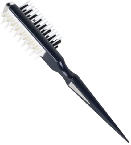 Spazzola per cotonare i capelli, Pettine per cotonare volume e styling, Pettine per capelli su entrambi i lati con punta appuntita, Spazzola per definire ricci resistente al calore per uomo e donn