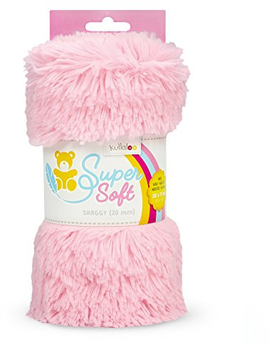 SuperSoft Zottel Plüsch SHAGGY, spielzeugtauglich, 20 bzw. 30mm Florlänge (hellrosa)