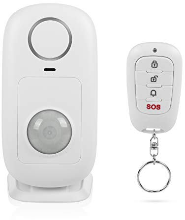 Smartwares SMA-40152 Alarmanlage mit Fernbedienung und Durchgangsmelder-Funktion – Bewegungssensor – 100 dB