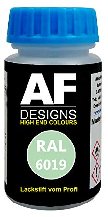 Alex Flittner Designs Pennarello per vernice RAL 6019, colore bianco opaco, 50 ml, ad asciugatura rapida, acrilico