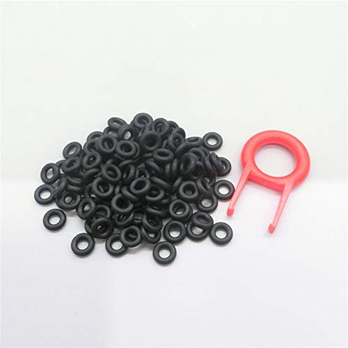 Pangocho Jinchao-O-Ring Sealing Washer 110pcs Keycaps O Ring Seal Switch Sound Dampeners, Keyboard Damper Noise Reduction Keyboard O-Ring Seal, Rubber (Color : Black, Size : 9x4x2.5mm)