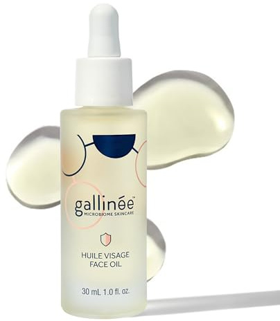 Gallinée - Huile Visage - Huile Visage Nourrissante à l'Huile de Jojoba, Huile d'Avoine et Vitamine E - Soin pour le visage - Peaux sèches et sensibles - Testé dermatologiquement - 30 ml