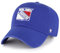 '47 NHL New York Rangers Clean Up Unisex-Baseballkappe, Verstellbar, Hochwertiges Design und Verarbeitung, Badge Logo, Royal Blue