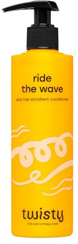 Twisty Ride The Wave Emollient Conditioner Locken - Haarspülung für Naturlocken mit Hanföl & Hagebuttenöl, Anti-Frizz, 98% natürlich, 280ml