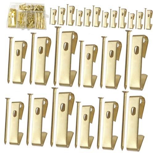 WATIIFUFU Deckenhaken Zum Aufhängen Ohne Bohren Bilderrahmen Aufhänger Set Mit Nägeln Wandmontierte Haken Für Fotorahmen Ideal Für Zuhause Und Büro Robuste Aufhängelösung Für Fotos Und Dekoration