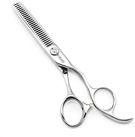 5.5 Barber Hair Thinning Scissors 440C Professional Thinning Shears Barber Shears 28 Teeth Convex Edge KINSARO for Hairdresser Barbershop or Home Use
