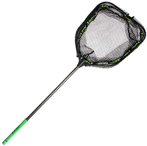 GUNKI Kescher für das Angeln Kescherstab Pike Addict Folding 60 x 70 cm Teleskopisch Kautchutiert Meer Forelle See