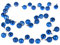 Casaria® Weihnachtskugeln Lichterkette 40 LED 2m Timer Innen Außen 8 Lichteffekte Kugeln Kunststoff Matt Christbaumschmuck Christbaumkugeln Blau