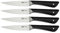 Tefal Jamie Oliver Steak Knives Set, 4 x 12cm Knives, German Stainless Steel K2670859, Black