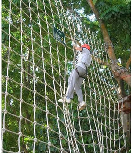Red de escalada para niños y adultos, red de seguridad de carga al aire libre de 2 x 4 m, para balcón y parque infantil, red de escalada deportiva duradera para diversión y aventura