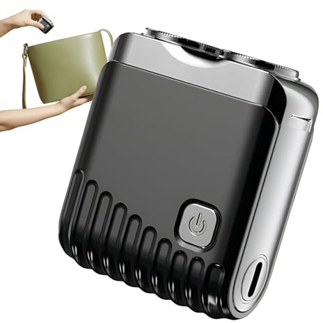 Rasoir facial pour homme, tondeuse à barbe portable, rasoirs rotatifs rechargeables par USB, pour chambre à coucher, voyage en plein air, voyage d'affaires, papa, petit ami, grand-père, mari