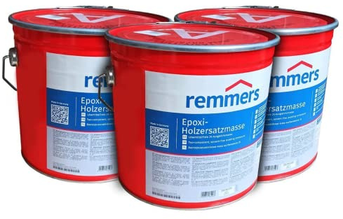 SET Remmers EPOXI-HOLZERSATZMASSE 3 x 3kg Lösemittelfreie 2K-Ausgleichsmasse