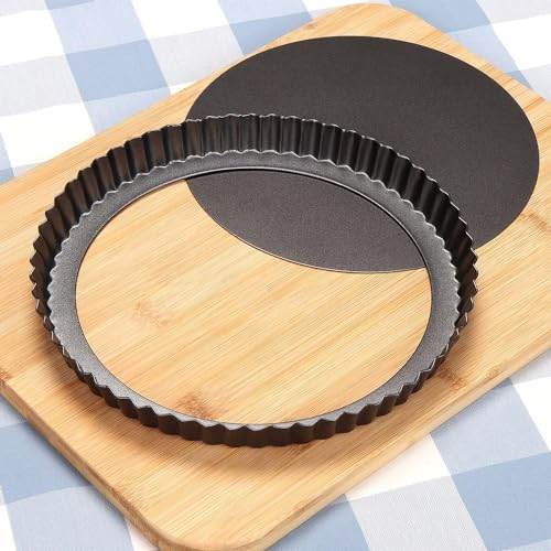 MGE - Stampo Crostata - Teglia per Quiche e Crostata - Stampo Crostata Fondo Amovibile - Stampo Crostata Furba con Fondo Removibile - Stampo Furbo 20 cm - Stampo Crostate 20 cm