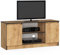 AKORD Fernsehkommode K-120 | EIN offenes Regalfach | 2 Ablagen mit Türen Links und rechts | H55 x B120 x T40 cm | Gewicht 30 kg | Craft Oak