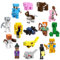 Occzin Mini Miner Craft Figuren - 16 Stück Miner Gamer Figuren Set Mine Craft Tortendeko Figuren Videospiel Figur Miner Gamer Bausteine Toys Geschenk für Kinder Junge Mädchen und Spielfans