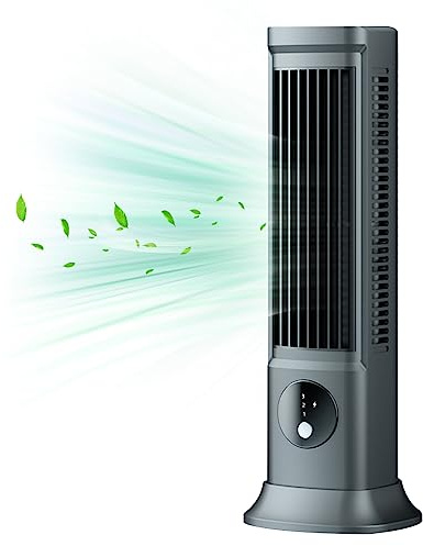 Ventilateur de tour portable à faible bruit oscillant ventilateur de tour avec 3 vitesses vent table USB pour le bureau du salon la chambre...