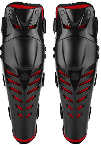 Qiilu 1 Pair of Motorcycle Knee Protector, Motorcross Racing Pads Guards Protective Gear.-for motorcycle knee pads motocross shin and knee equipment motorcycle shin guards
