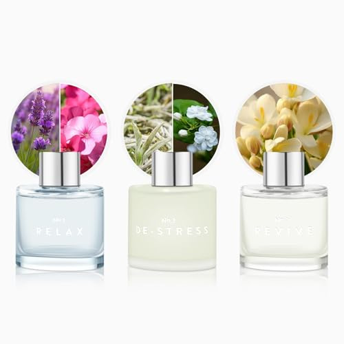 Set di 3 diffusori di fragranze a giunco, set di diffusori di aromaterapia da 50 ml con profumo di lavanda, gelsomino e fresia, con 12 bastoncini in fibra nera, deodorante per aria per camera da letto