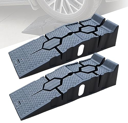 Auffahrrampe, Tragbare Auffahrkeile, Fahrzeugzubehör, Auto-Sicherheitswerkzeug, ölwechsel Und Wartung, 2 Tonnen Last – 2er-Pack