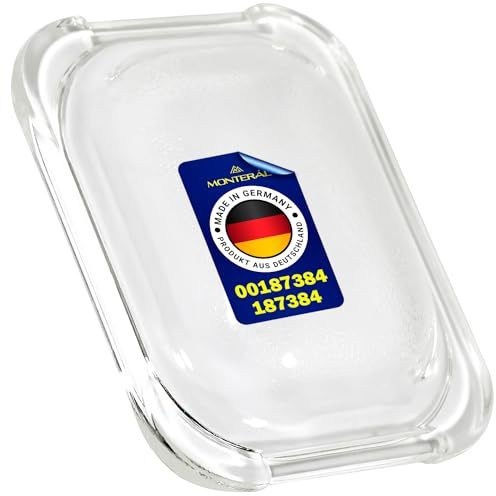 Tapa de Cristal para Bombilla del Horno con Código Original 00187384 187384 para Bosch para Balay para Constructa para Siemens para Neff - FABRICADO EN ALEMANIA - MONTERAL