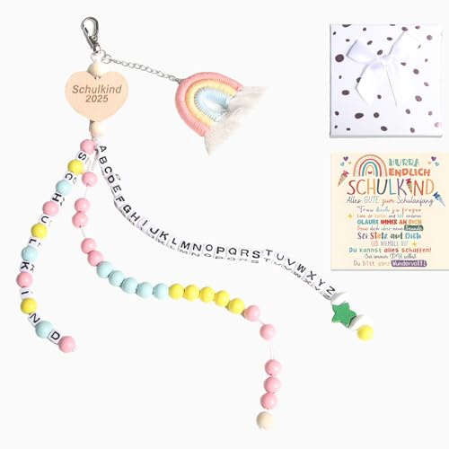 HOME'S FRIEND Cornet d'écolier, cadeau de rentrée des classes, cadeau de rentrée des classes, cadeau d'écolier, porte-bonheur avec carte de vœux, boîte cadeau, décoration de rentrée des classes pour