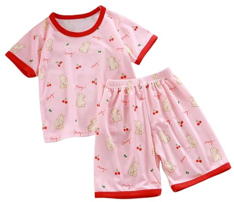 JokeLomple Conjunto de Manga Corta para niños,Pantalones Cortos Mono 2 Piezas Niños Desgaste Verano 2Pcs Conjuntos Ropa Camisa y Pantalones Moda Festiva bebé niño a 11 años