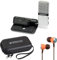 Samson Go Microphone USB Microphone for Laptop + Audiofly In-Ear Earphones + Keepdrum Soft Case