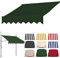 Ersatzstoff für Außenmarkise, Fenstermarkise, Terrassenmarkise, UV Schutz, Wasserdicht, Große Auswahl an Farben und Größen, Rahmen Nicht im Lieferumfang Enthalten ( Color : Green , Size : 2M/78.7IN )
