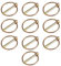 Lot de 10 goupilles pliantes de 4,5 mm - En acier galvanisé galvanisé - Pour tracteurs, camions, fermes, tondeuses à gazon