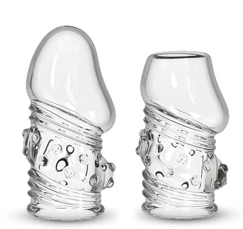 BDSMYEE funda para pene 2 piezas,Glande funda para pene,juguetes eróticos para pareja sexuales,mejora de erección retraso de eyaculación,Sexo más duradero