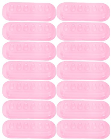 SWETRACE Soportes para Pestañas de Plástico Rosa Diseño Multifuncional y Aplicación Rápida, Paquete de 100 Piezas Adecuado para Salones de Belleza