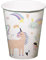 Folat 68343 Trinkbecher Unicorns & Rainbows 250ml - 6 Stück
